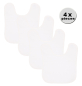 Preview: Bib white, white border, size: 30x40 cm by Betz